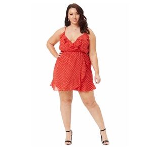 Plus Size F21 Polka Dot Mini Dress